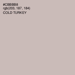 #CBBBB8 - Cold Turkey Color Image